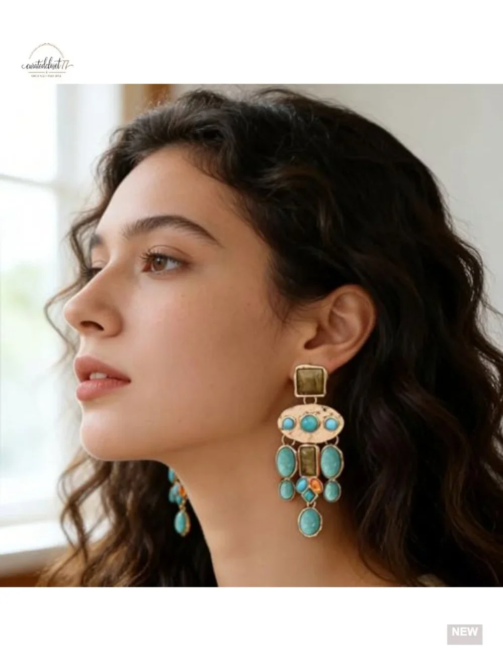 Boho Chandelier Drop & Dangle Earrings Vintage Statement Hippie Jewelry